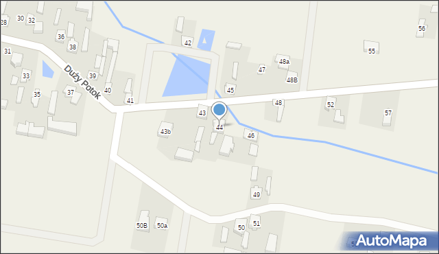 Duży Potok, Duży Potok, 44, mapa Duży Potok