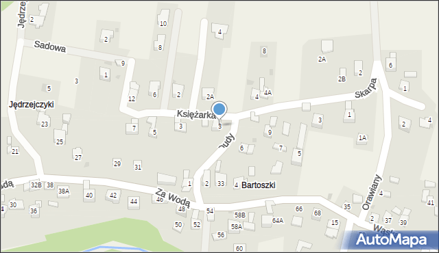 Gilowice, Dudy, 3, mapa Gilowice