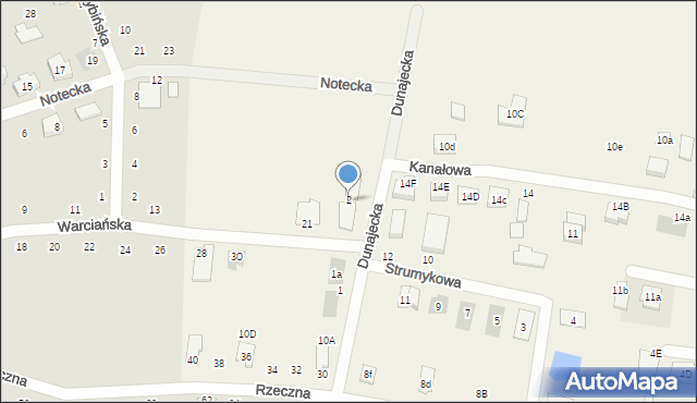 Główna, Dunajecka, 2, mapa Główna