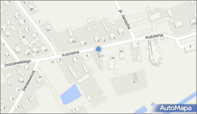 Goworowo, Dulczewskiego Stanisława, ks., 3, mapa Goworowo