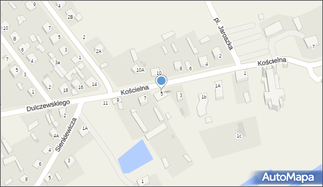 Goworowo, Dulczewskiego Stanisława, ks., 5, mapa Goworowo