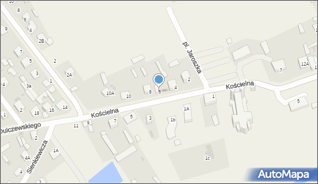 Goworowo, Dulczewskiego Stanisława, ks., 6, mapa Goworowo