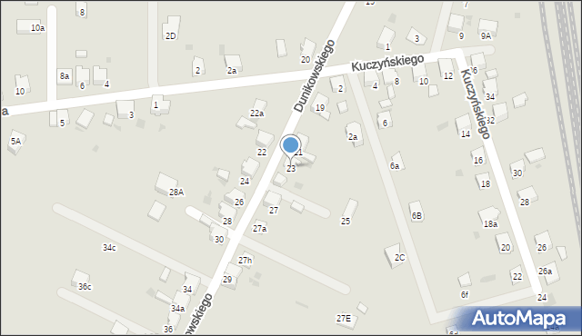 Imielin, Dunikowskiego Ksawerego, 23, mapa Imielin