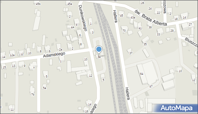 Imielin, Dunikowskiego Ksawerego, 3a, mapa Imielin