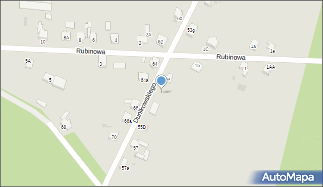 Imielin, Dunikowskiego Ksawerego, 55b, mapa Imielin