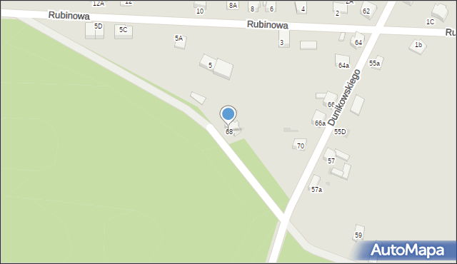 Imielin, Dunikowskiego Ksawerego, 68, mapa Imielin