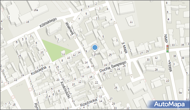 Inowrocław, Ducha Świętego, 17, mapa Inowrocławia