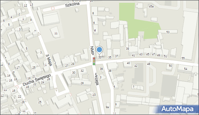 Inowrocław, Ducha Świętego, 33, mapa Inowrocławia