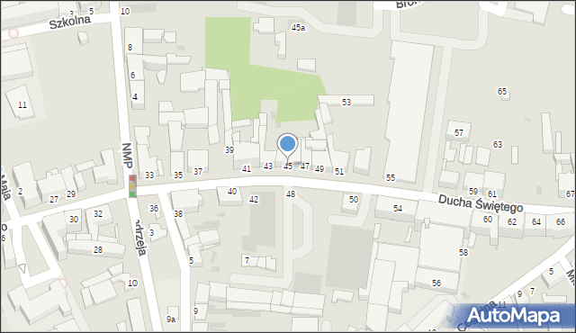 Inowrocław, Ducha Świętego, 45, mapa Inowrocławia