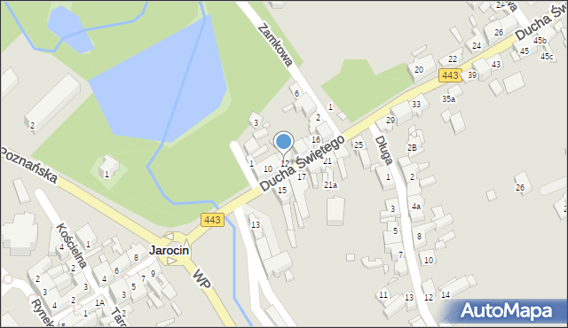 Jarocin, Ducha Świętego, 12, mapa Jarocin