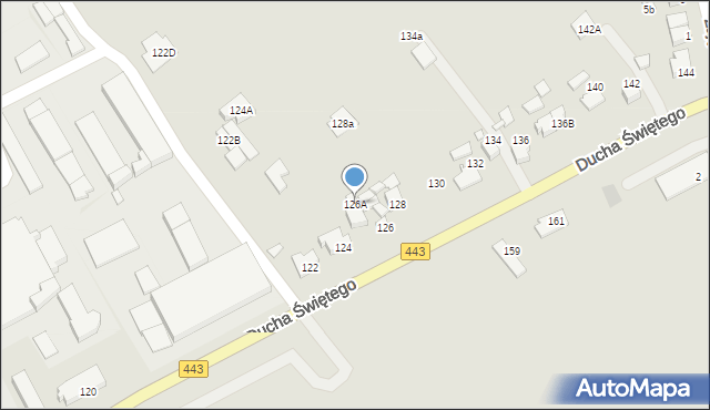 Jarocin, Ducha Świętego, 126A, mapa Jarocin
