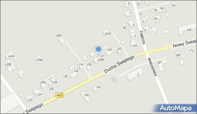 Jarocin, Ducha Świętego, 138, mapa Jarocin