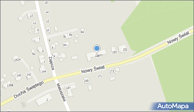 Jarocin, Ducha Świętego, 148, mapa Jarocin