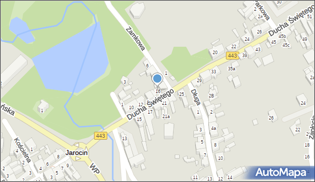 Jarocin, Ducha Świętego, 16, mapa Jarocin