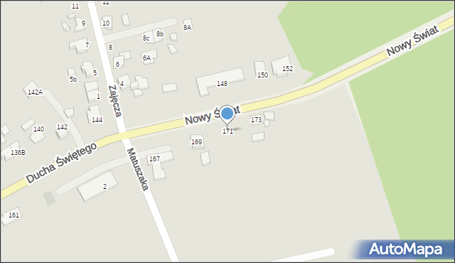 Jarocin, Ducha Świętego, 171, mapa Jarocin