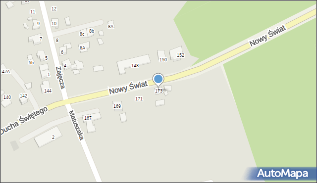 Jarocin, Ducha Świętego, 173, mapa Jarocin