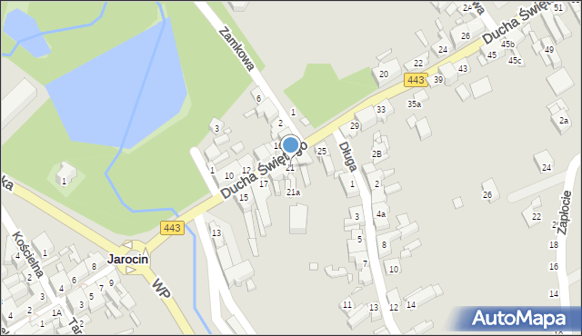 Jarocin, Ducha Świętego, 21, mapa Jarocin