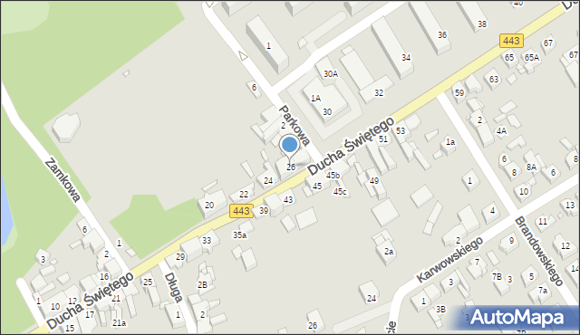 Jarocin, Ducha Świętego, 26, mapa Jarocin