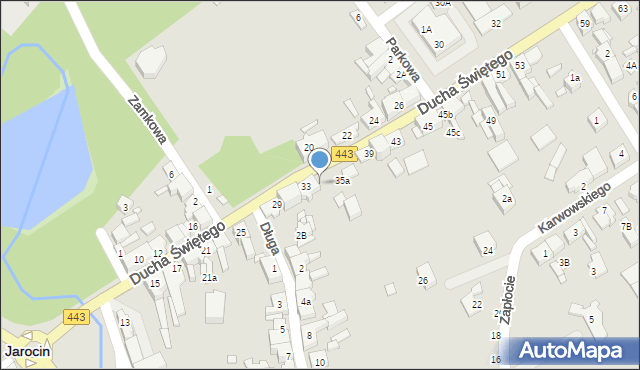 Jarocin, Ducha Świętego, 35, mapa Jarocin