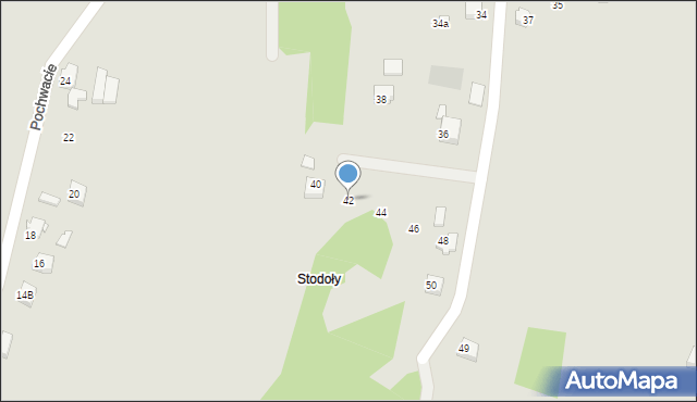 Jastrzębie-Zdrój, Dubielec, 42, mapa Jastrzębie-Zdrój