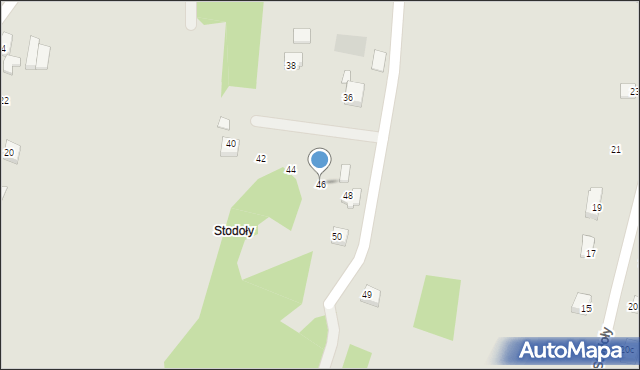 Jastrzębie-Zdrój, Dubielec, 46, mapa Jastrzębie-Zdrój