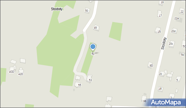 Jastrzębie-Zdrój, Dubielec, 51, mapa Jastrzębie-Zdrój