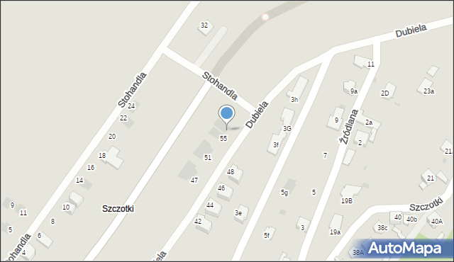 Jaworzno, Dubiela Ludwika, 57, mapa Jaworzno