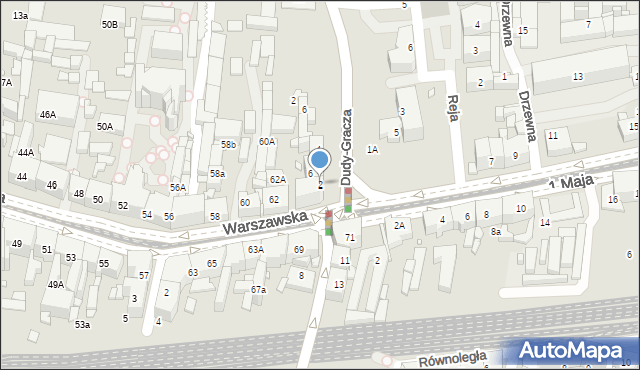 Katowice, Dudy-Gracza Jerzego, 2, mapa Katowic