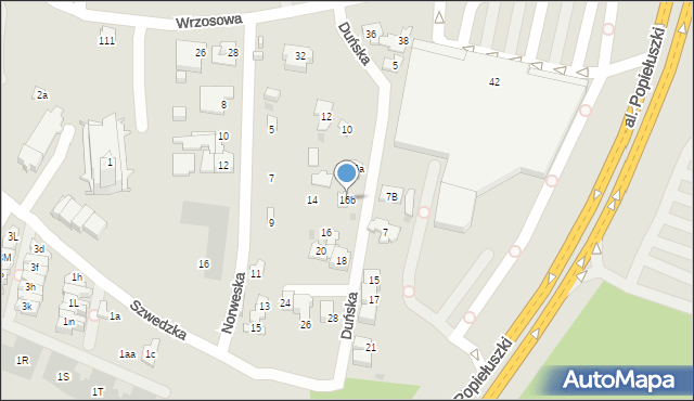 Kielce, Duńska, 16b, mapa Kielc