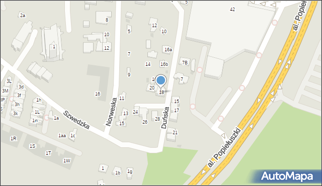 Kielce, Duńska, 18, mapa Kielc