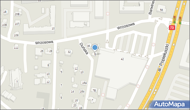 Kielce, Duńska, 5, mapa Kielc