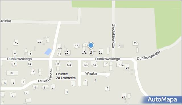 Kościerzyna, Dunikowskiego Ksawerego, 19, mapa Kościerzyna