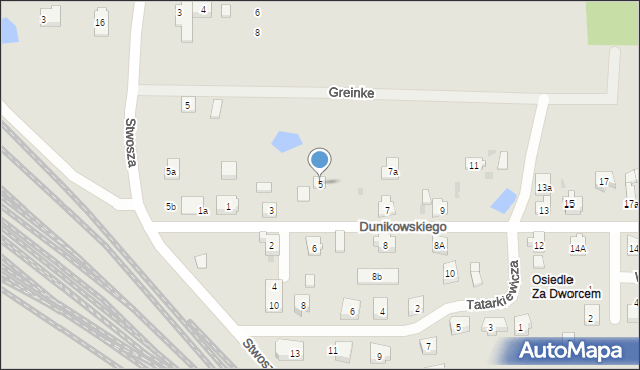 Kościerzyna, Dunikowskiego Ksawerego, 5, mapa Kościerzyna