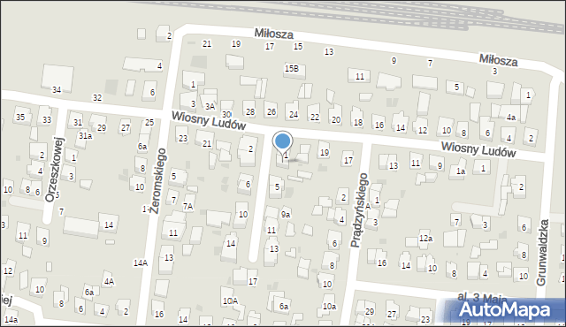 Kostrzyn, Dunikowskiego Ksawerego, 3, mapa Kostrzyn