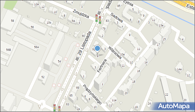 Kraków, Duchacka, 4, mapa Krakowa