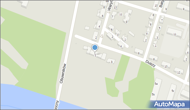 Krapkowice, Duszy Franciszka, ks., 1, mapa Krapkowice