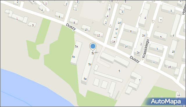 Krapkowice, Duszy Franciszka, ks., 5c, mapa Krapkowice