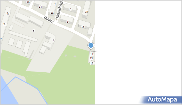 Krapkowice, Duszy Franciszka, ks., 9, mapa Krapkowice