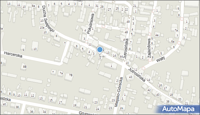 Krobia, Ducha Świętego, 2, mapa Krobia