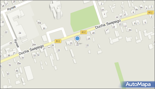 Latowicz, Ducha Świętego, 22, mapa Latowicz