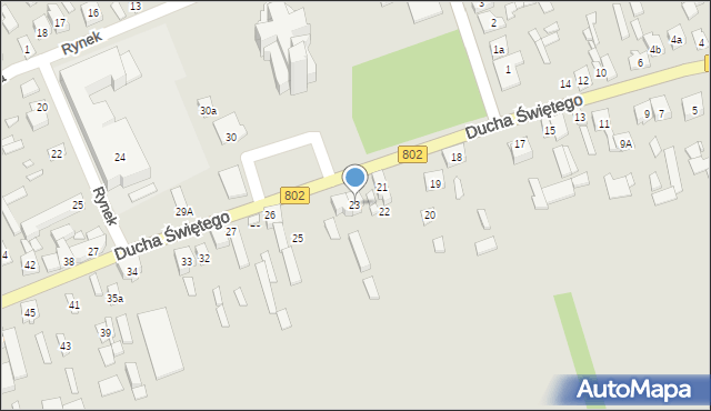 Latowicz, Ducha Świętego, 23, mapa Latowicz