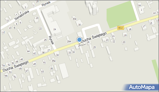 Latowicz, Ducha Świętego, 27, mapa Latowicz
