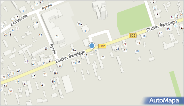 Latowicz, Ducha Świętego, 28, mapa Latowicz