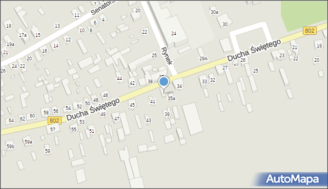 Latowicz, Ducha Świętego, 37, mapa Latowicz