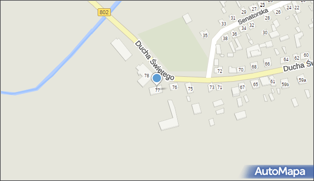 Latowicz, Ducha Świętego, 77, mapa Latowicz