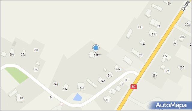 Leszczynek, Dudki, 24F, mapa Leszczynek