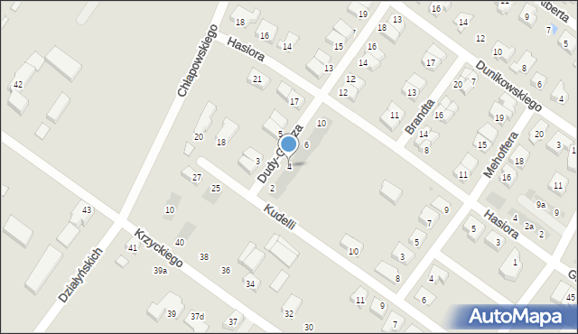 Leszno, Dudy-Gracza Jerzego, 4, mapa Leszno