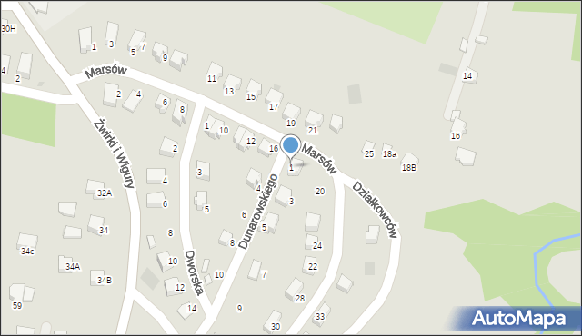 Limanowa, Dunarowskiego Władysława, 1, mapa Limanowa