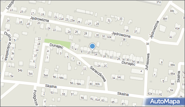 Łódź, Dunajec, 12, mapa Łodzi