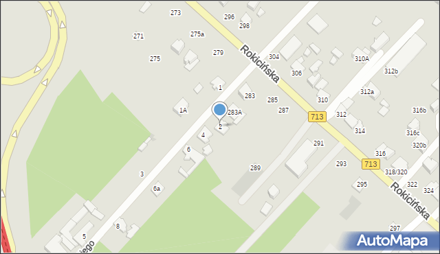 Łódź, Dunikowskiego Ksawerego, 2, mapa Łodzi